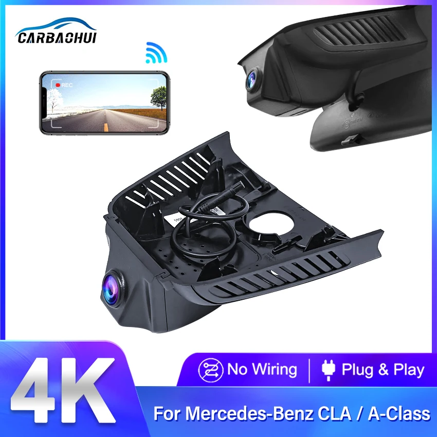 Car DVR Wifi Video Recorder Dash Cam Camera For Mercedes-Benz A Class 180L 200L For MB CLA C118 180 200 19-22 Control Phone APP