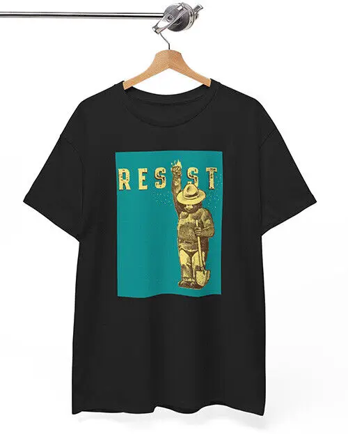 Smokey The Bear Resist T-Shirt High Quality 100%Cotton Short Sleeve Tees