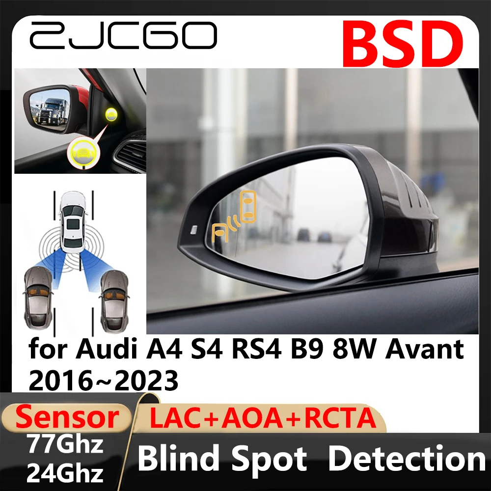 BSD Blind Spot Detection Lane Change Assisted Parking Driving Warnin for Audi A4 S4 RS4 B9 8W Avant 2016~2023