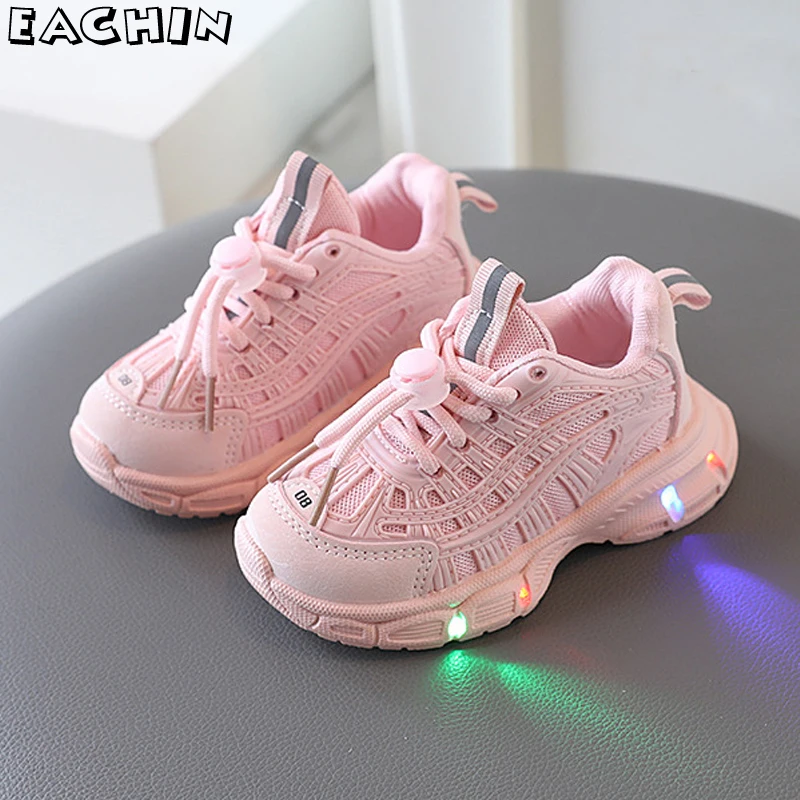 Scarpe illuminate a Led per bambini autunno scarpe da ginnastica firmate per ragazzi ragazze moda scarpe sportive traspiranti scarpe Casual per