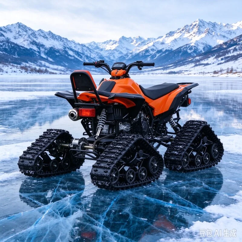 Electric Track Snowmobile Headlight Spring Suspension Steerable Ski Sled Adult Mountain Off-Road Winter Ski