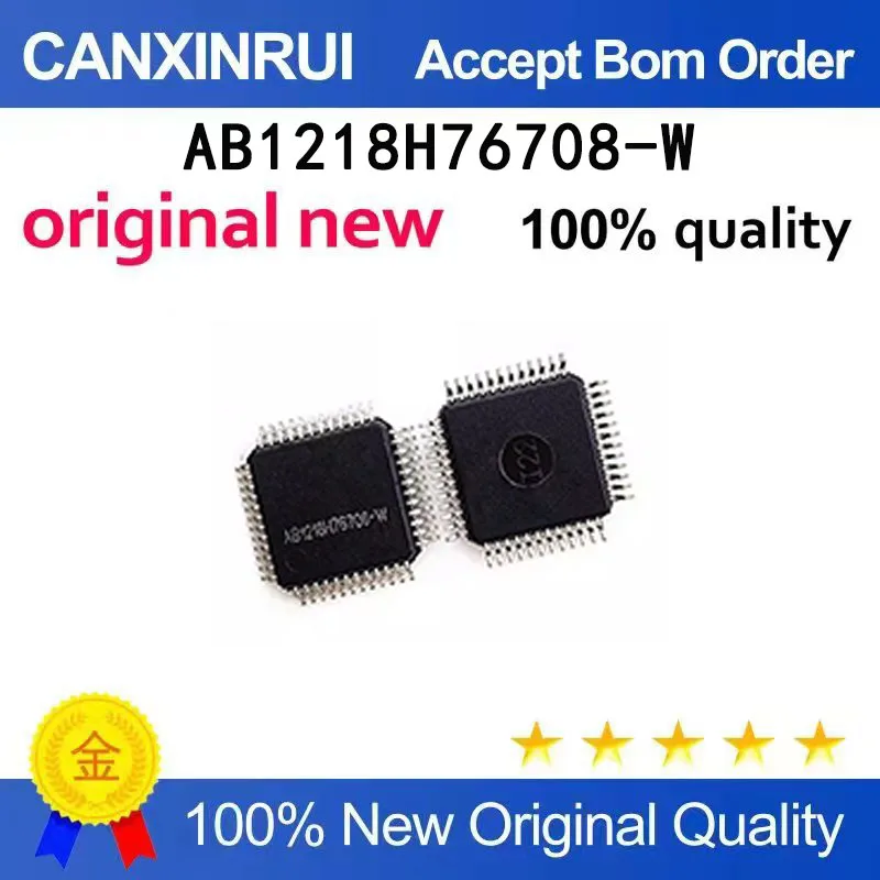 (5-100 PCS) Brand new AB1218H76708-W AB3211 3211 LQFP48 packaged MP3 decoding chip IC