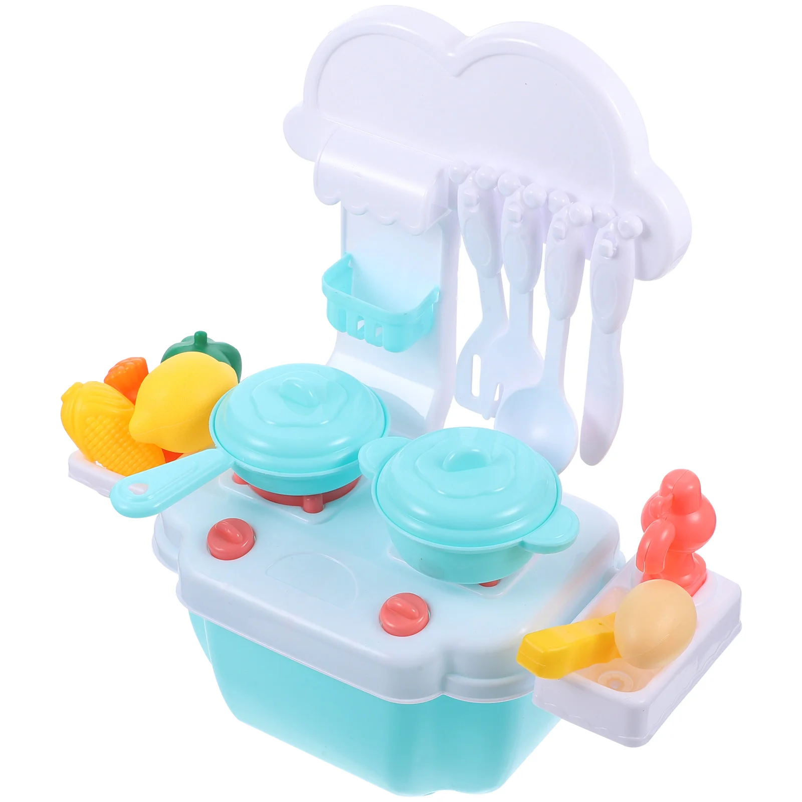 

Simulation Kitchenware Toy Set Cooking Toys for Kids Pretend Play Educational Safe Plastic Bright Colors Creativity