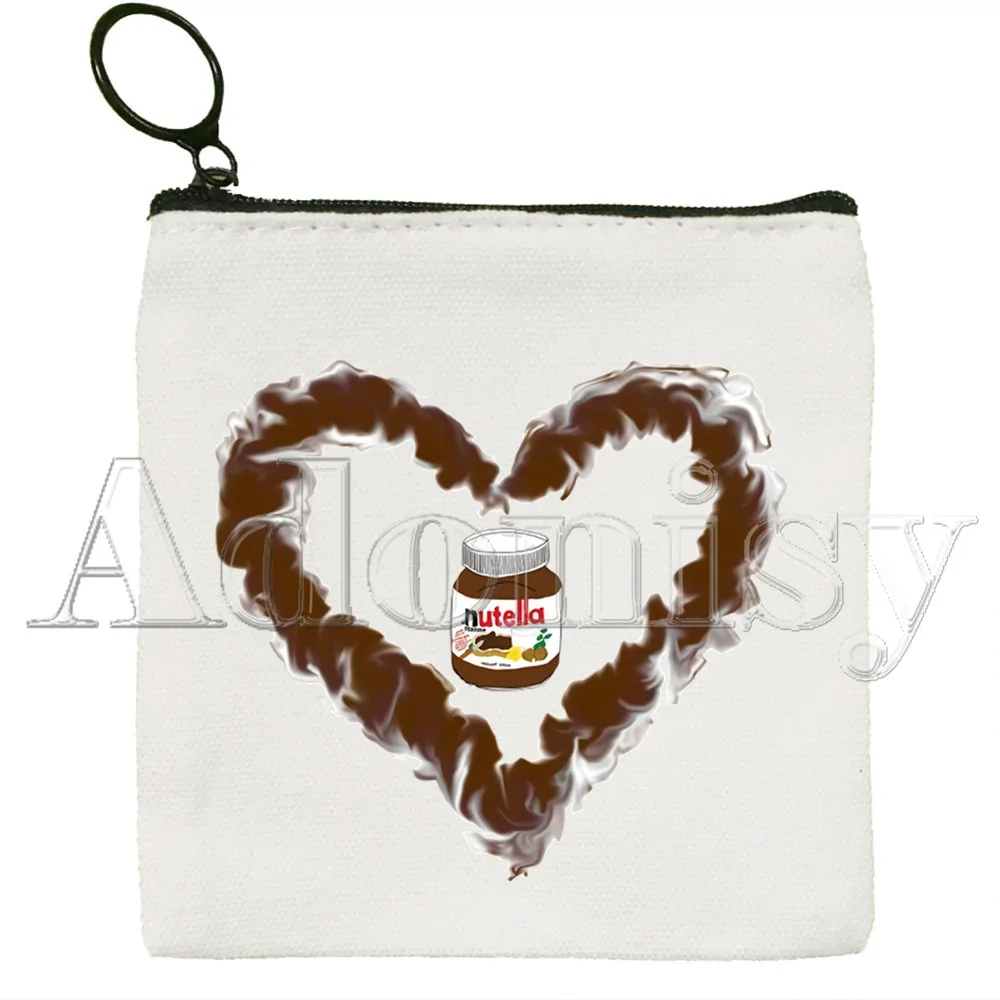 Nutella Schattige Cartoon Print Canvas Tas Ontwerp Canvas Eenvoudige En Modieuze Opbergtas