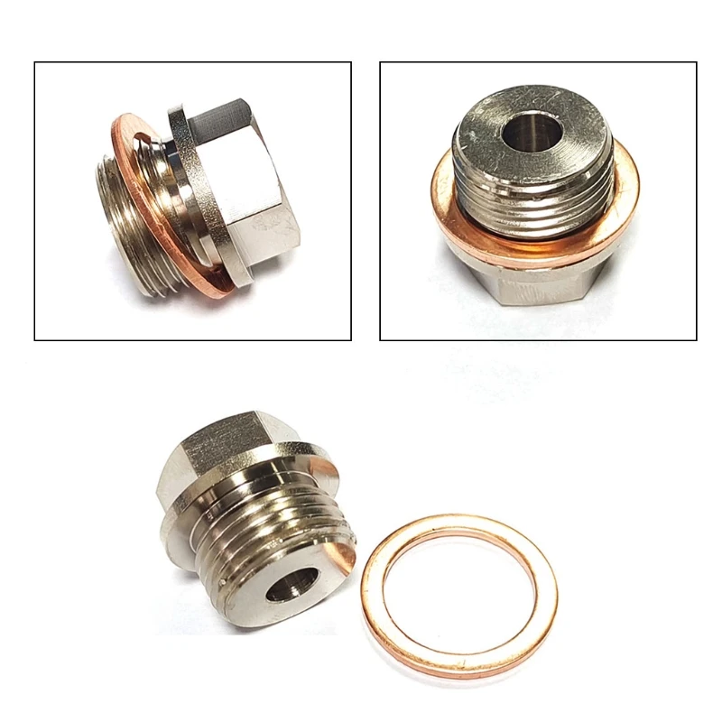 2021 New M18 x 1.5 Male to 1/8 NPT Female Oil Pressure Sensor Adapter Temperature Gauge