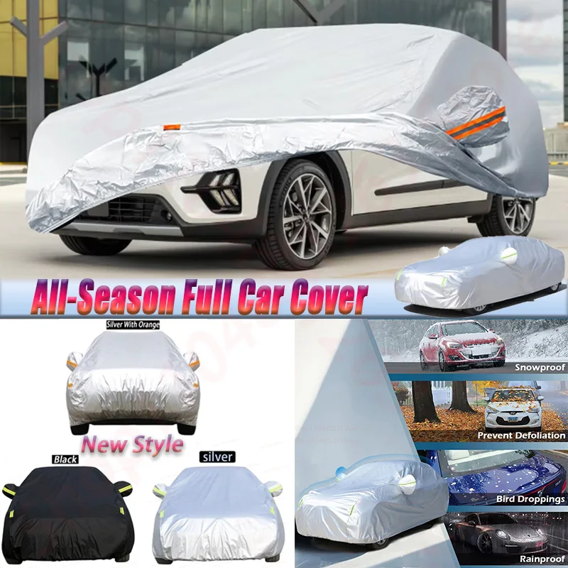 

Silver Car Cover For Kia Niro 2016-2025 Auto Indoor Outdoor Sun Rain Snow Scratch Prevent Cover Windproof