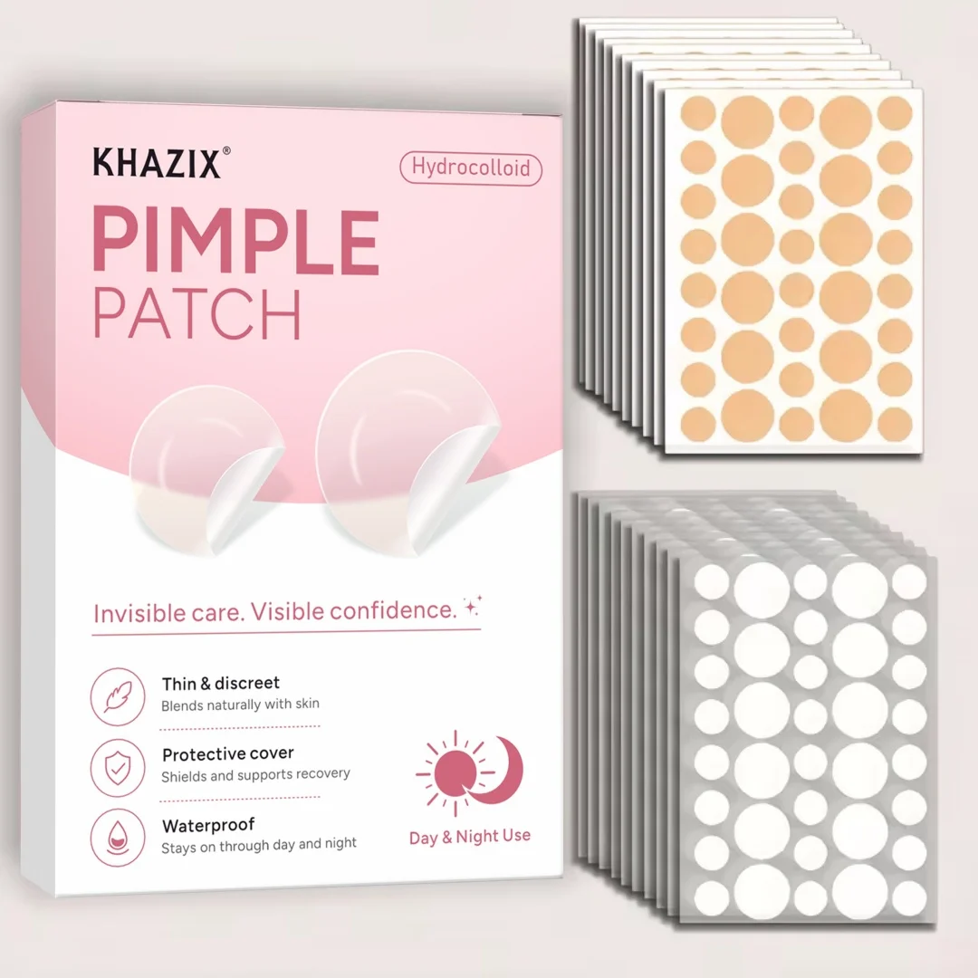 360/720Pcs Hydrocolloid Facial Skin Care Patches, Mixed Sizes, Nude & Clear Invisible Stickers, Waterproof, Day Night Use