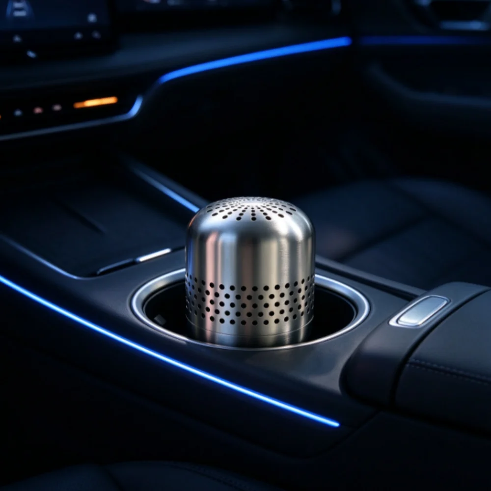 Edelstahl Auto-Geruchsentferner Deodorierender Würfel Fortschrittliches Nano-Katalysator-Material Fahrzeug-Luftreiniger Geruchsbeseitiger – Detail 11
