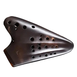 Professional Triple Ocarina Porcelain Advanced Alto C AC Smoked Ceramic Ocarinas Music Flute Traditional Orff Instruments Gifts