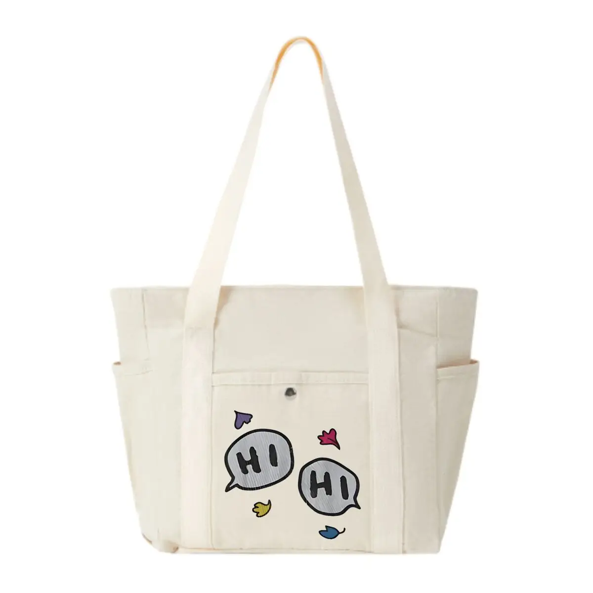 

Милая художественная минималистичная сумка через плечо с несколькими карманами и несколькими карманами для студенческой уличной одежды