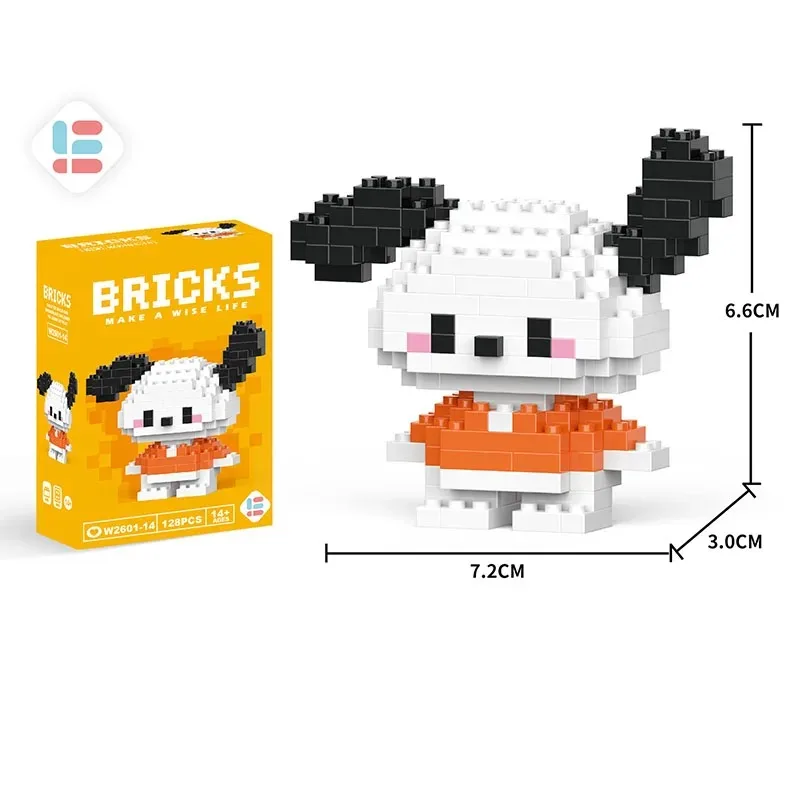 Sanrio Kuromi, Hello Kitty, Bausteine, Disney, Mickey Mouse Club, Anime-Modell, Bausteine, Spielzeug für Kinder, Geschenke.