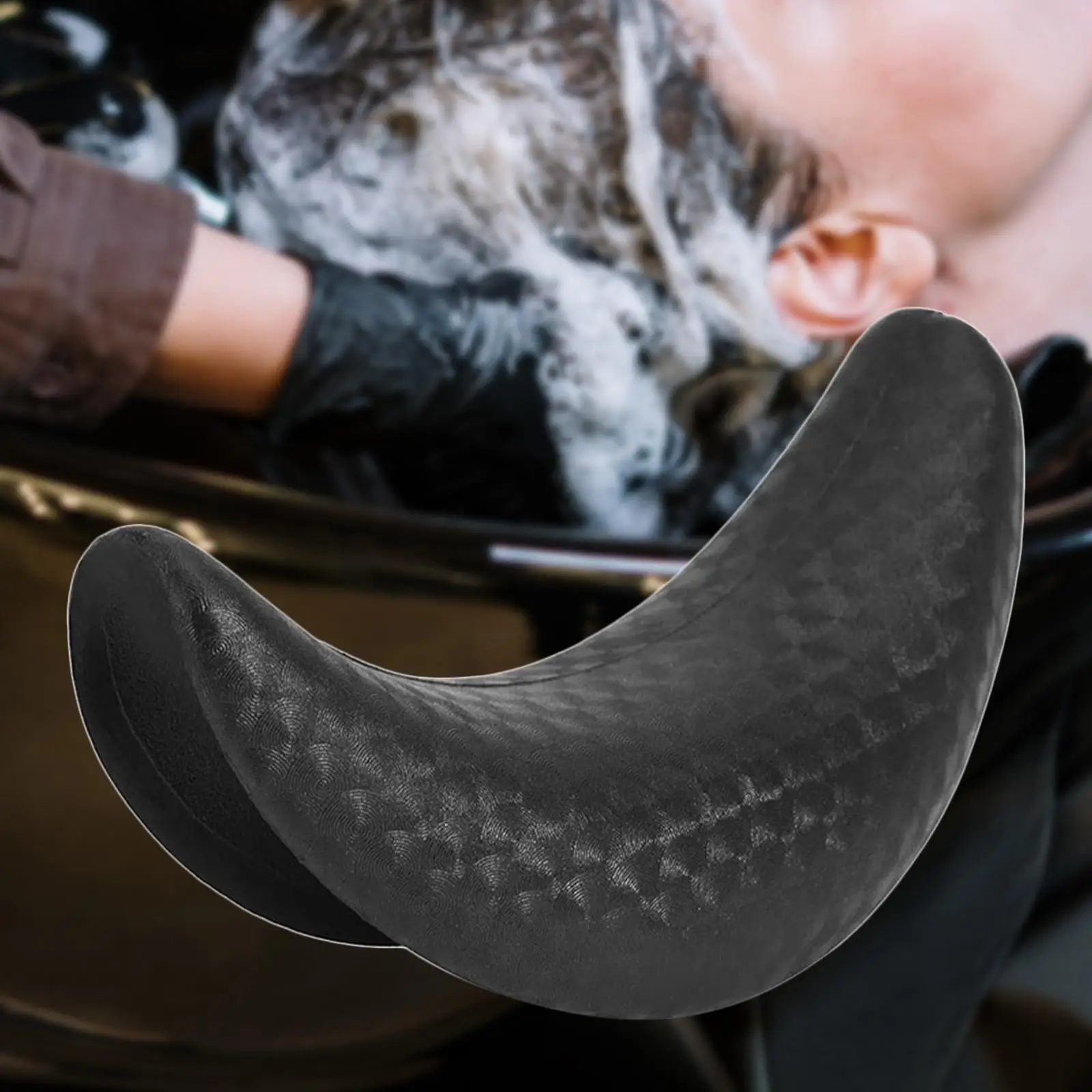 Shampoo Ciotola Cuscino per il collo Supporto per il collo Pulizia dei capelli Cuscino da bagno 18x6x9 cm per