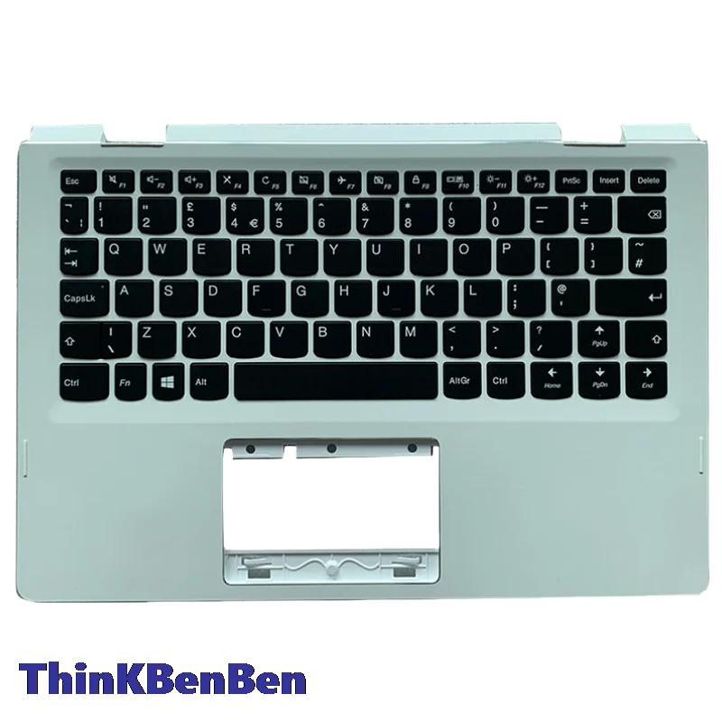 

UK English White Keyboard Upper Case Palmrest Shell Cover For Lenovo Ideapad 2in1 11 Yoga 310 11 11IAP 5CB0M36242