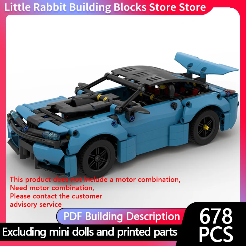 Speed Racing Car Model MOC Building Bricks Top Tier Sports Car Modular Technology Children Holiday Gifts Assemble Toys Suit