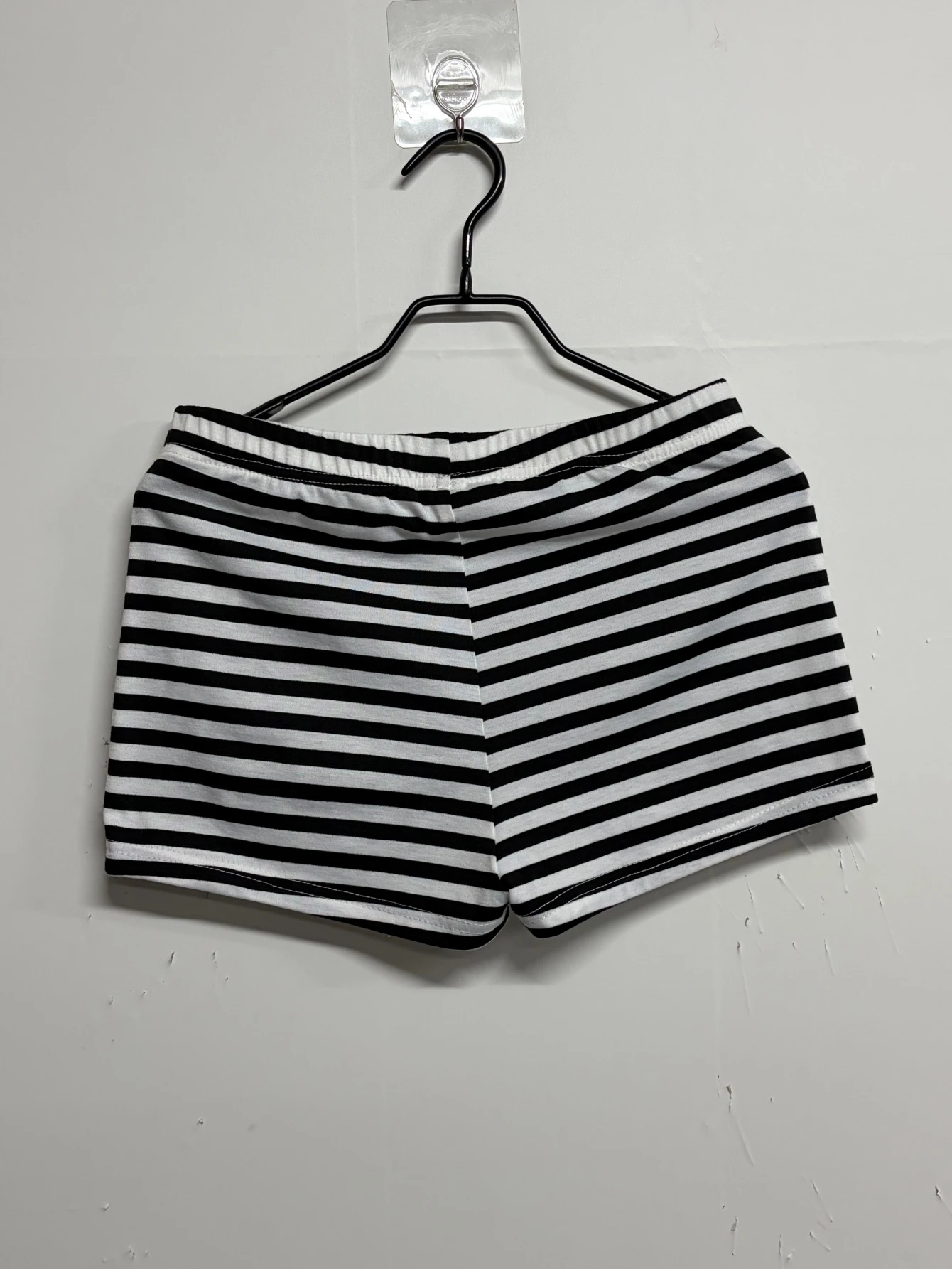Damen Y2K Sommer Streetwear Gyaru Goth Gestreifte Micro Coquette Acubi Mini Sexy Shorts Tiefsitzende Kurze Hot Pants 2000er Alt-Kleidung – Detail 3