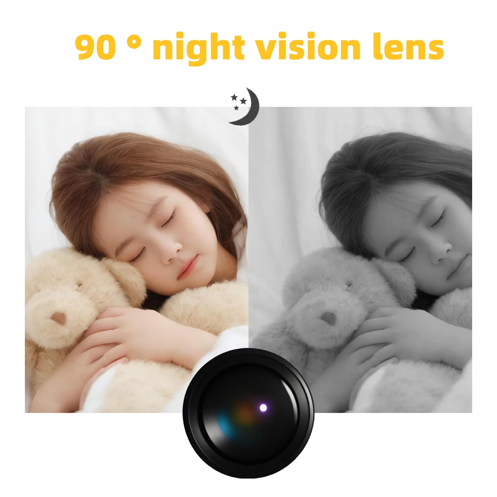 Minis 4K HD bezprzewodowe sterowanie Wi-Fi IR Night Vision View DVR Security Protector kamera monitorowanie w domu wideo Baby Mon