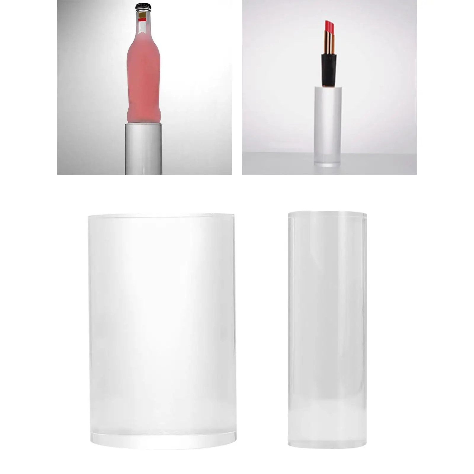 

Акриловая подставка для цилиндра, настольный акриловый блок для фотографий, коллекционные кольца, фигурки, коллекции игрушек, ножные браслеты