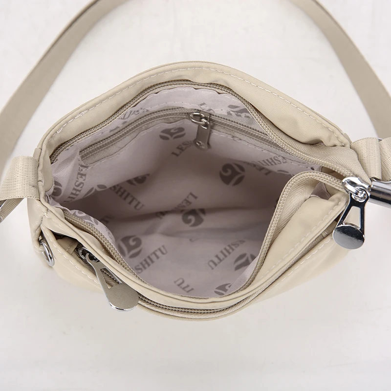 Large Capacity Women Crossbody Bag Waterproof Nylon Shoulder Bag Lightweight Adjustable Strap Fashion Messenger Handbag Travel image 2