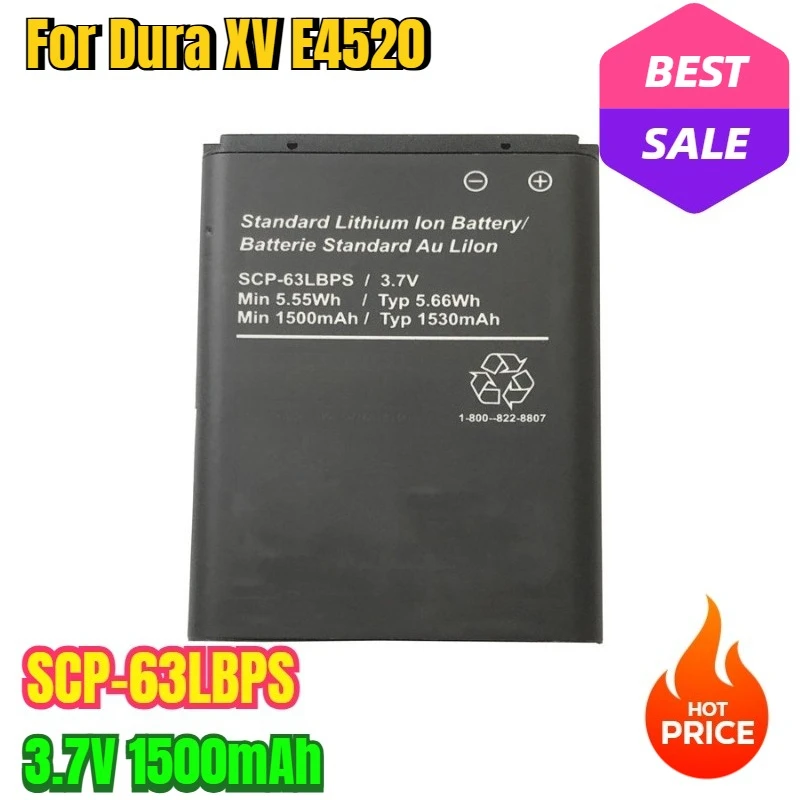 

3.7V 1500mAh Mobile Phone Batteries SCP-63LBPS for Dura XV E4520