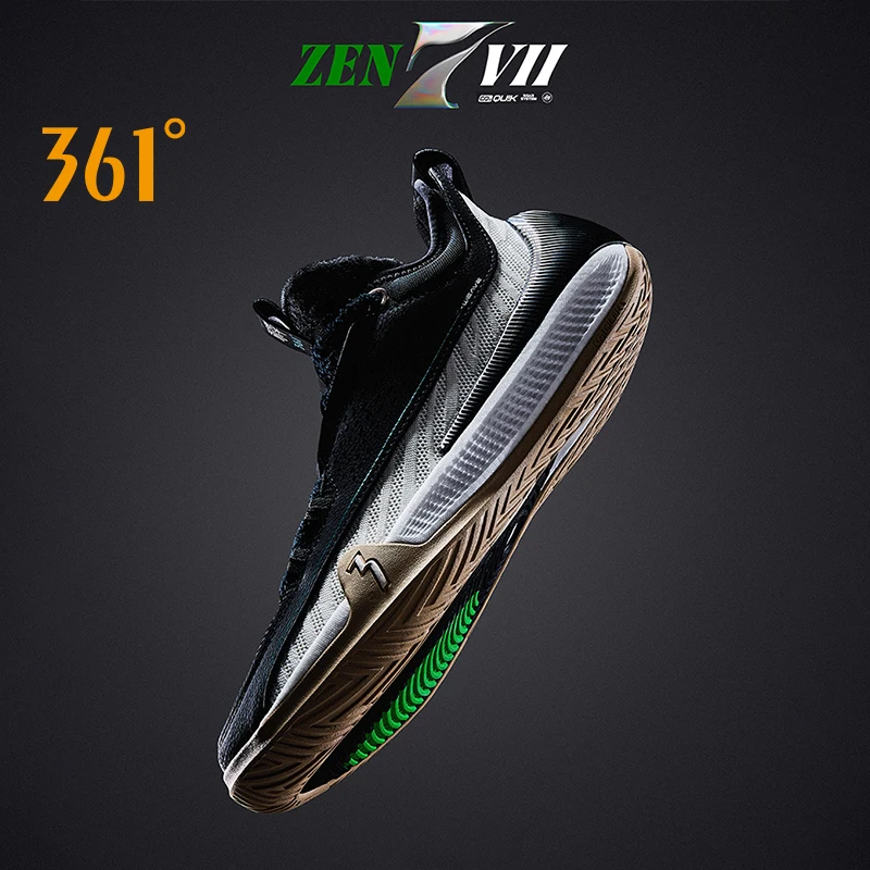 361 Degrees Zen VII Basketball Shoes Breathable Non-Slip Lightweight Wrapped Stable Cushioning Combat Grip Sneakers 572531101
