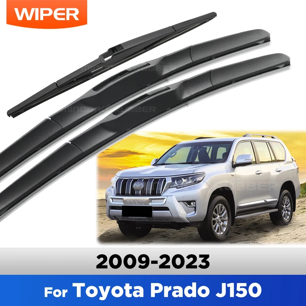 

Wiper Front & Rear Wiper Blades Set For Toyota Prado J 150 J150 2009 10 11 12 13-2020 Windshield Windscreen Window 26"+20"+12"