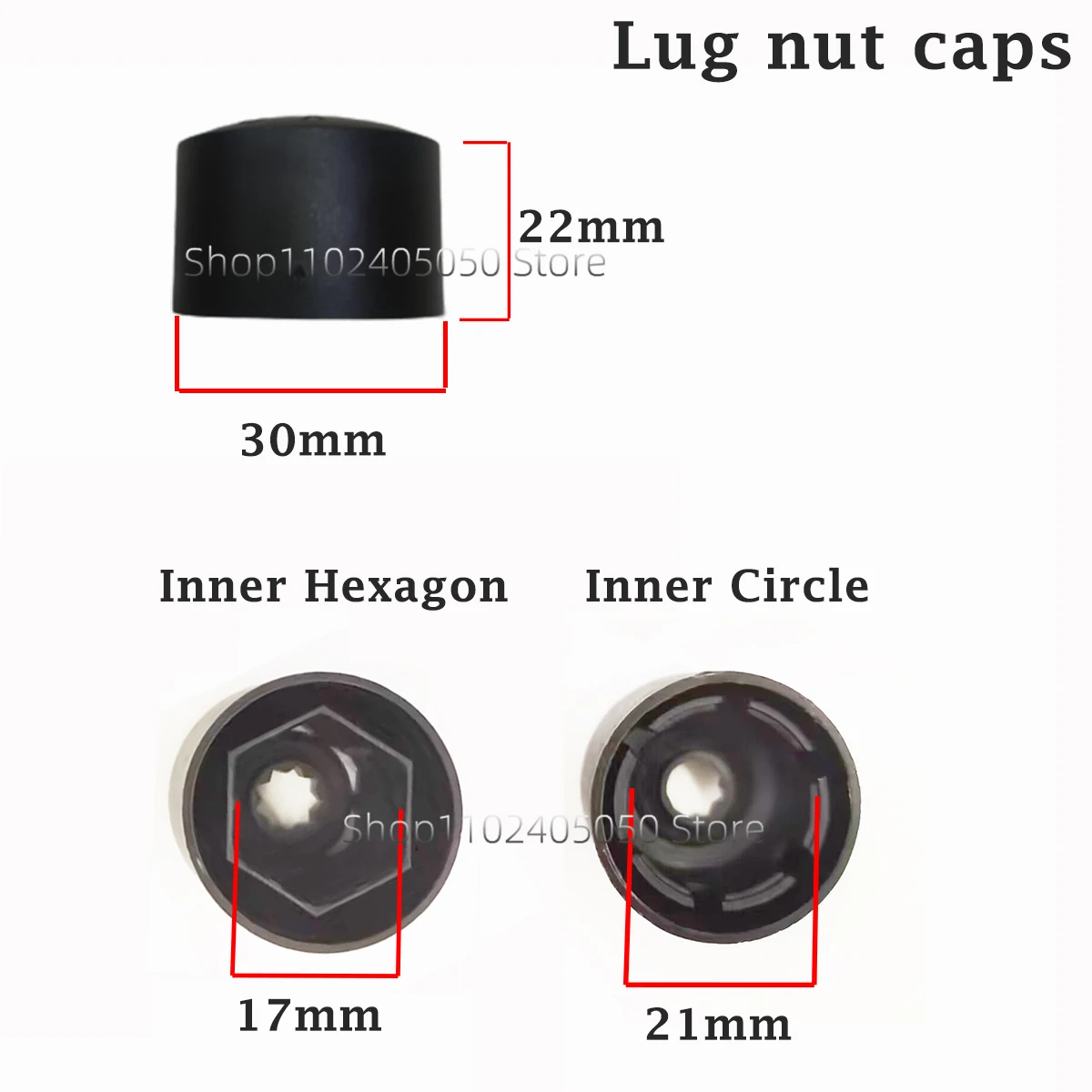 Car Wheel Lug Bolt Nut Cover Cap for VW Bora Jetta MK6 GTI Passat B7 CC Polo Sharan Suran Touran Exterior Protector Accessories