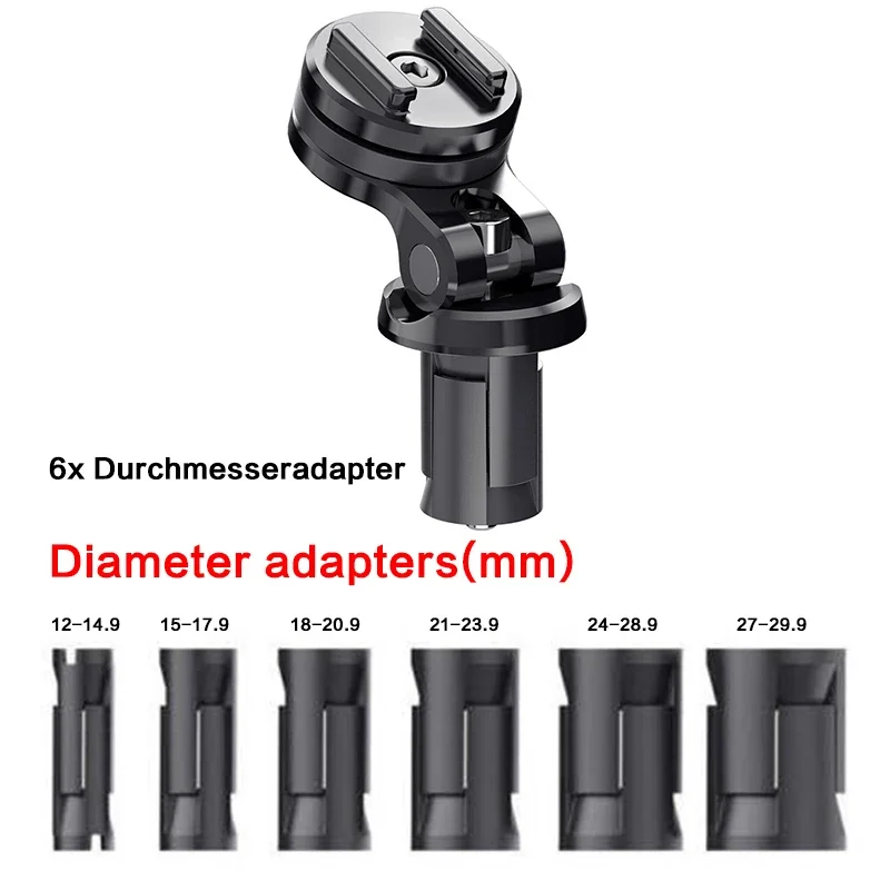 Phone Mount for Motorcycle Stem Three Fork Triple Hole Diameter Mobile Phone Holder Aluminum Navigation Support Cellphones Stand