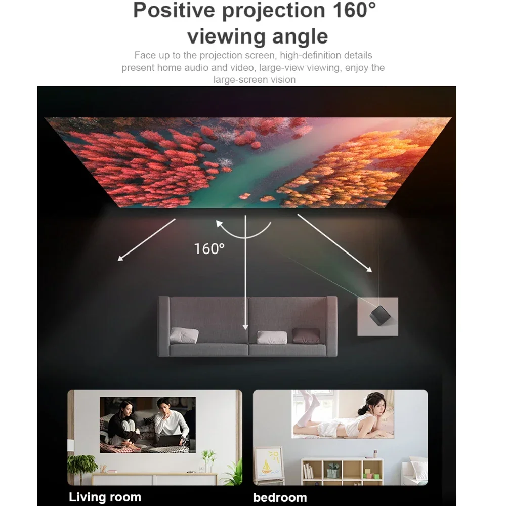 MIXITO Thick 16:9 Ratio Black Background Milk Silk Projector Screen High-definition Outdoor Or Office Or Home Projection Screen