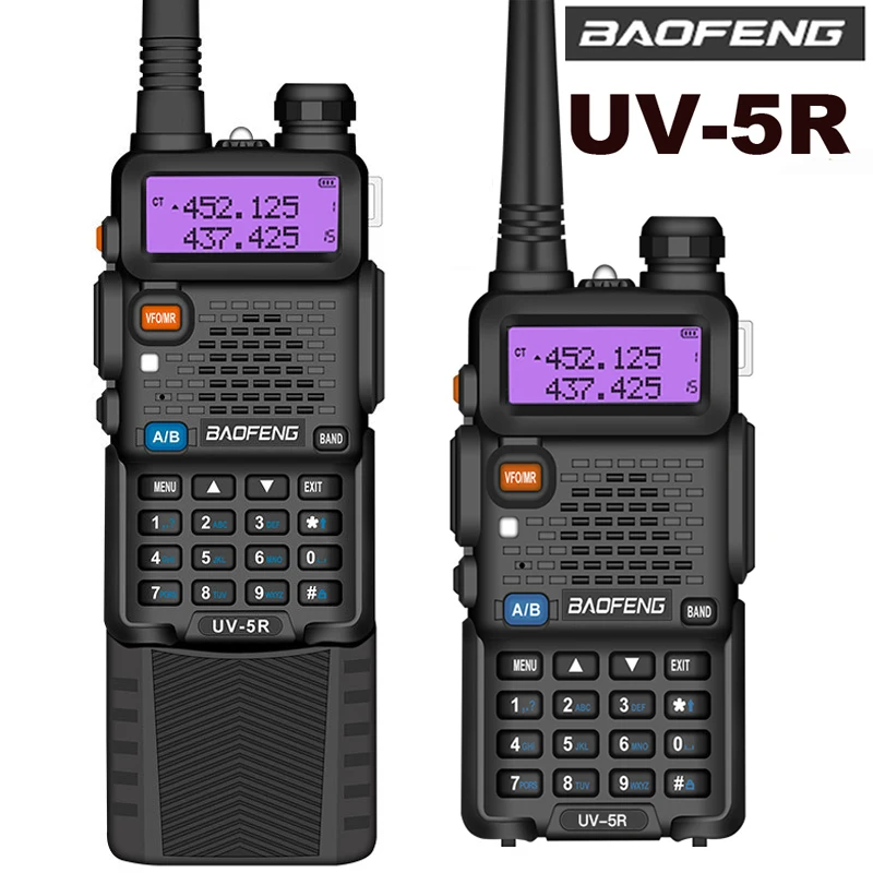 1/2PCS Baofeng Walkie Talkie UV 5R 5W/8W Dual Band Ham Two Way Radio UV-5R Vhf Uhf FM Radio Handheld Transceiver Hunting