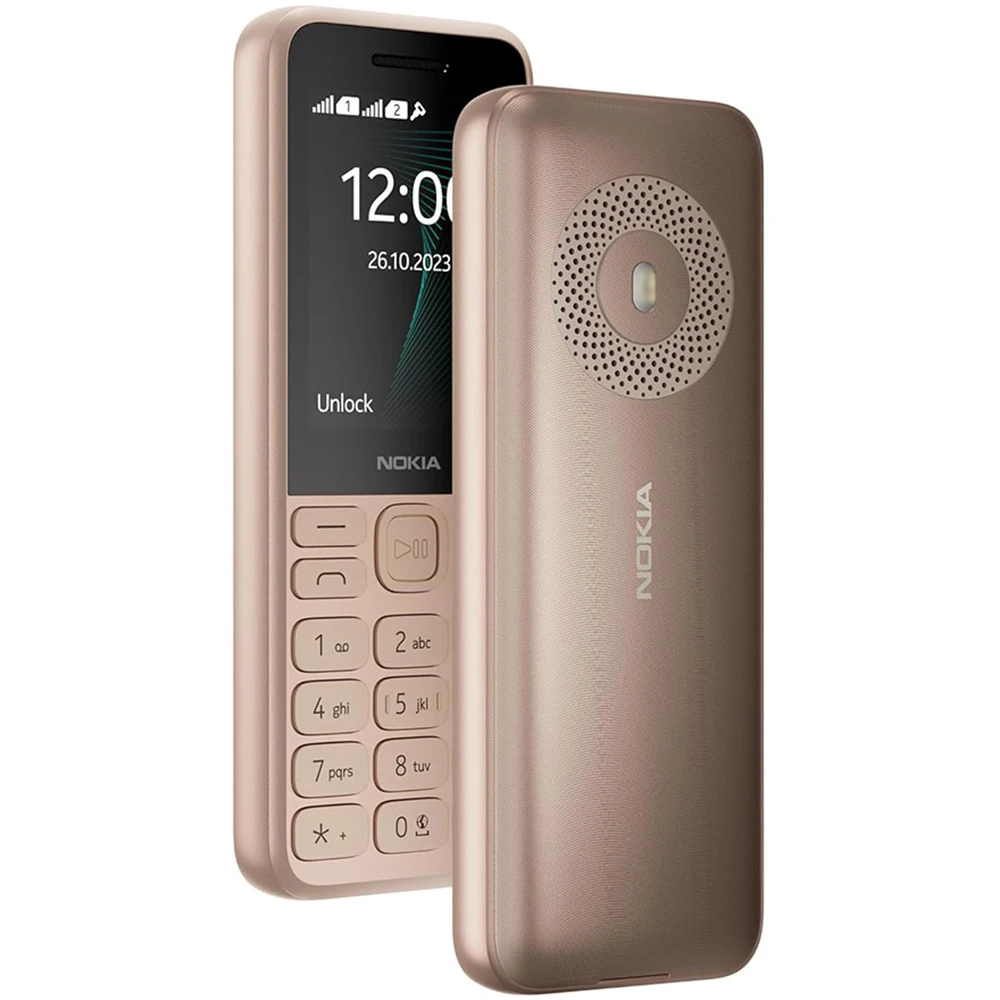 Nokia 130 2023 2G Backup Phone MP3 FM Radio MicroUSB LED 2SIM 1450mAh 2.4-inch Flashlight Nokia Physical Buttons Elderly Phone