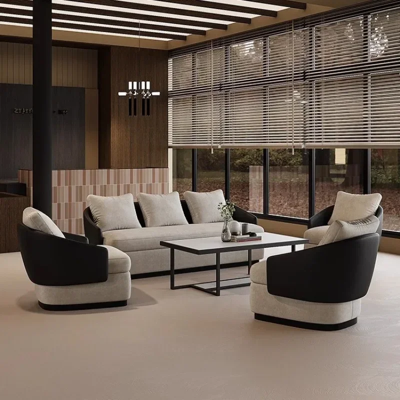 Light Luxury Business Meeting Sofa Combination Hotel Clubhouse Sales Office Receiving Visitors Leisure Sofa Combinationb21