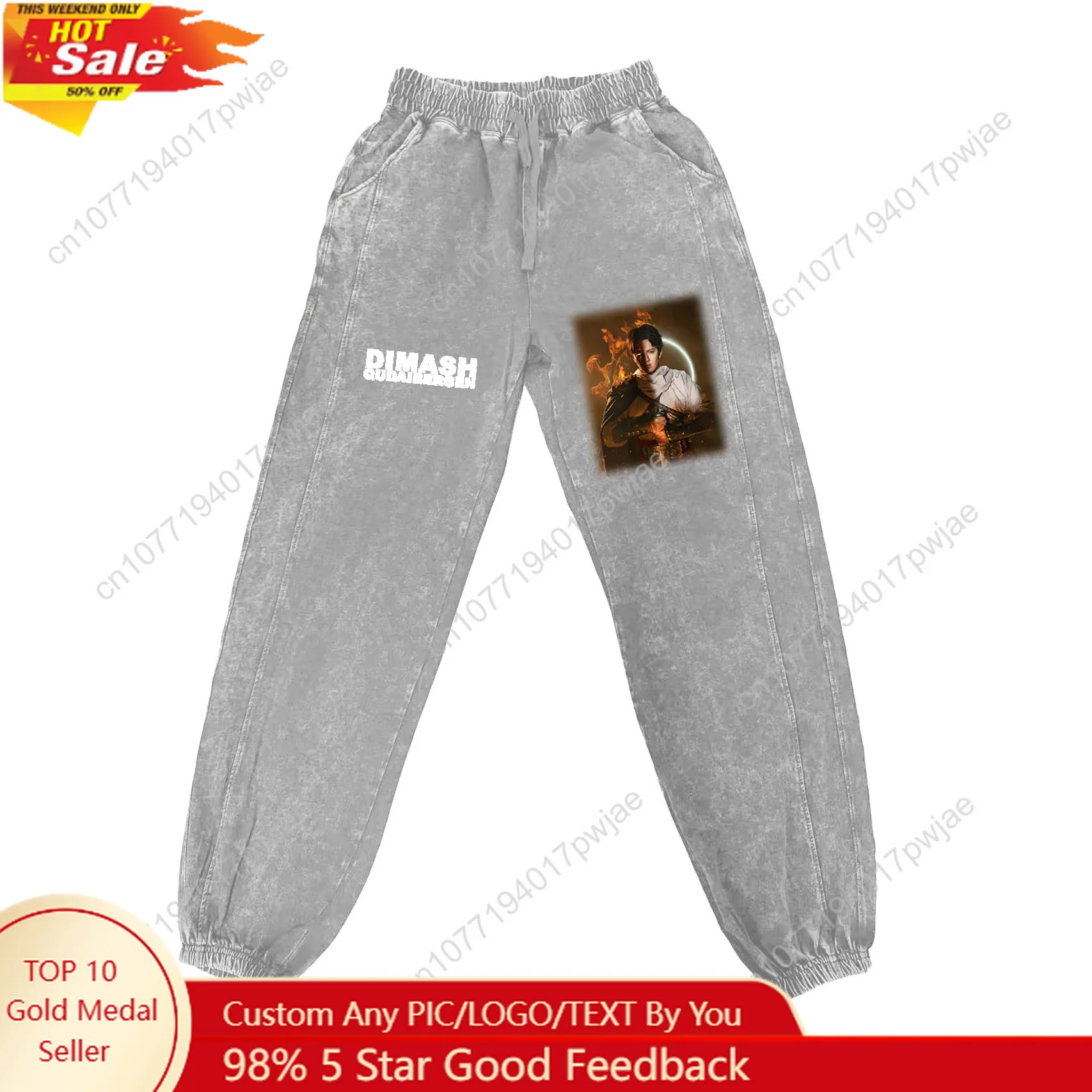 

Dimash Qudaibergen Pants Man Woman Teenager Retro Vintage Trousers Cotton Elastic Sweatpant Custom Made Pant With Pocket