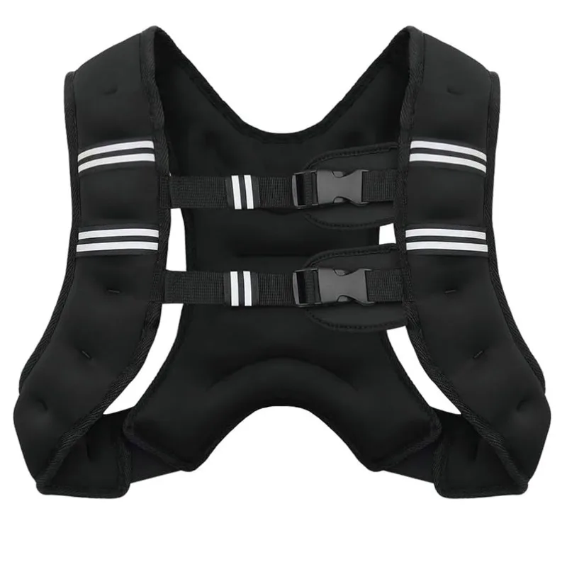 Vest Cardio Training Men's and Women's Fitness Portable Sandbag Sandshirt Reflective Striped Weight-bearing Vest