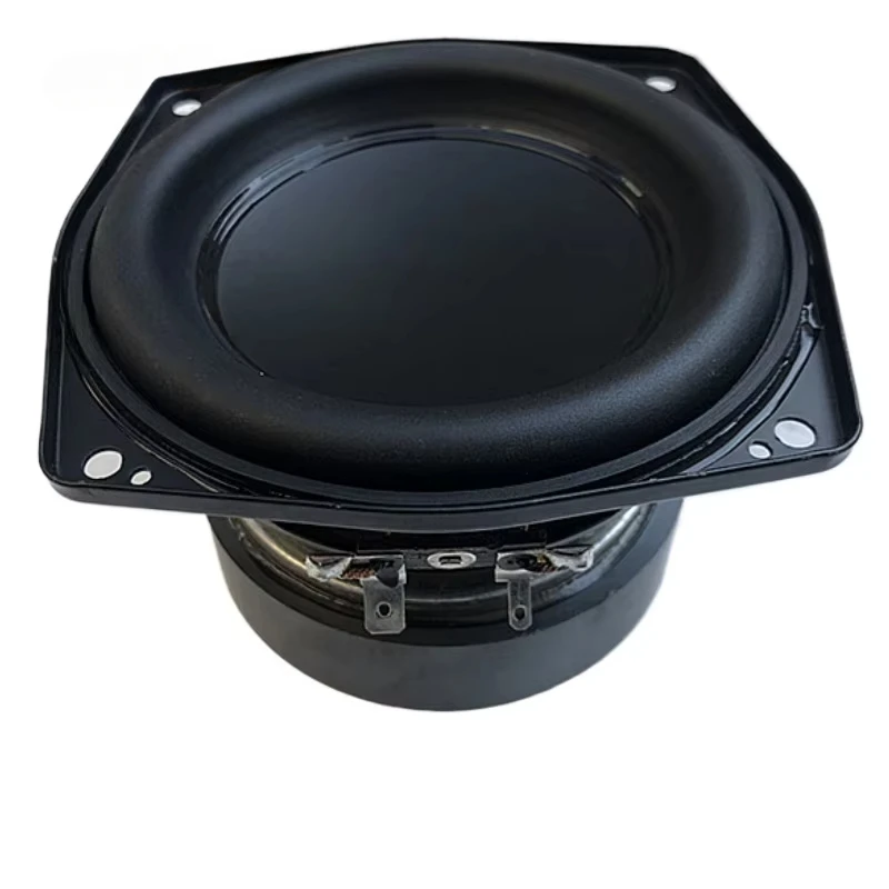 SOTAMIA 1 Buah Speaker Woofer Jarak Menengah 4 Inci 4 Ohm 25W Speaker Tahan Air Bass Pengeras Suara Audio HIFI Stroke Panjang Frekuensi Rendah
