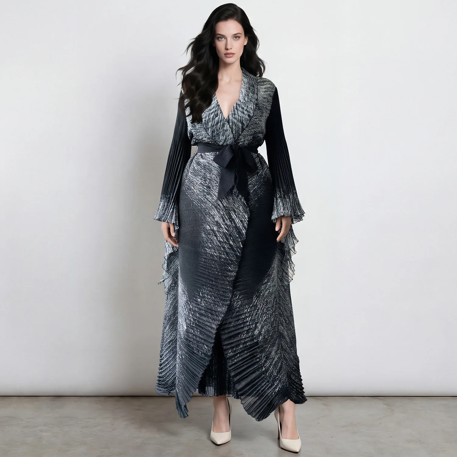 

Miyake Pleated New Spring 2026 Women's Jackets A Whole Set of Wearable Halter Dress Fashion Set of Large Size Popular Dresses