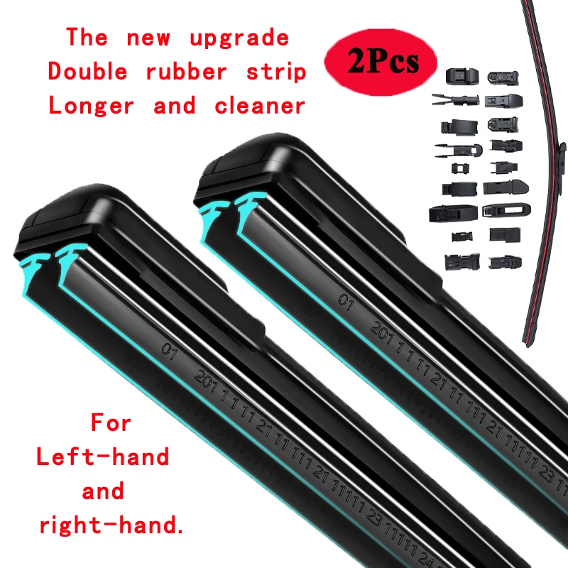 Escobillas de limpiaparabrisas para Land Range Rover L405 2013 ~ 2021, arandelas de goma para parabrisas, accesorio, piezas de repuesto para