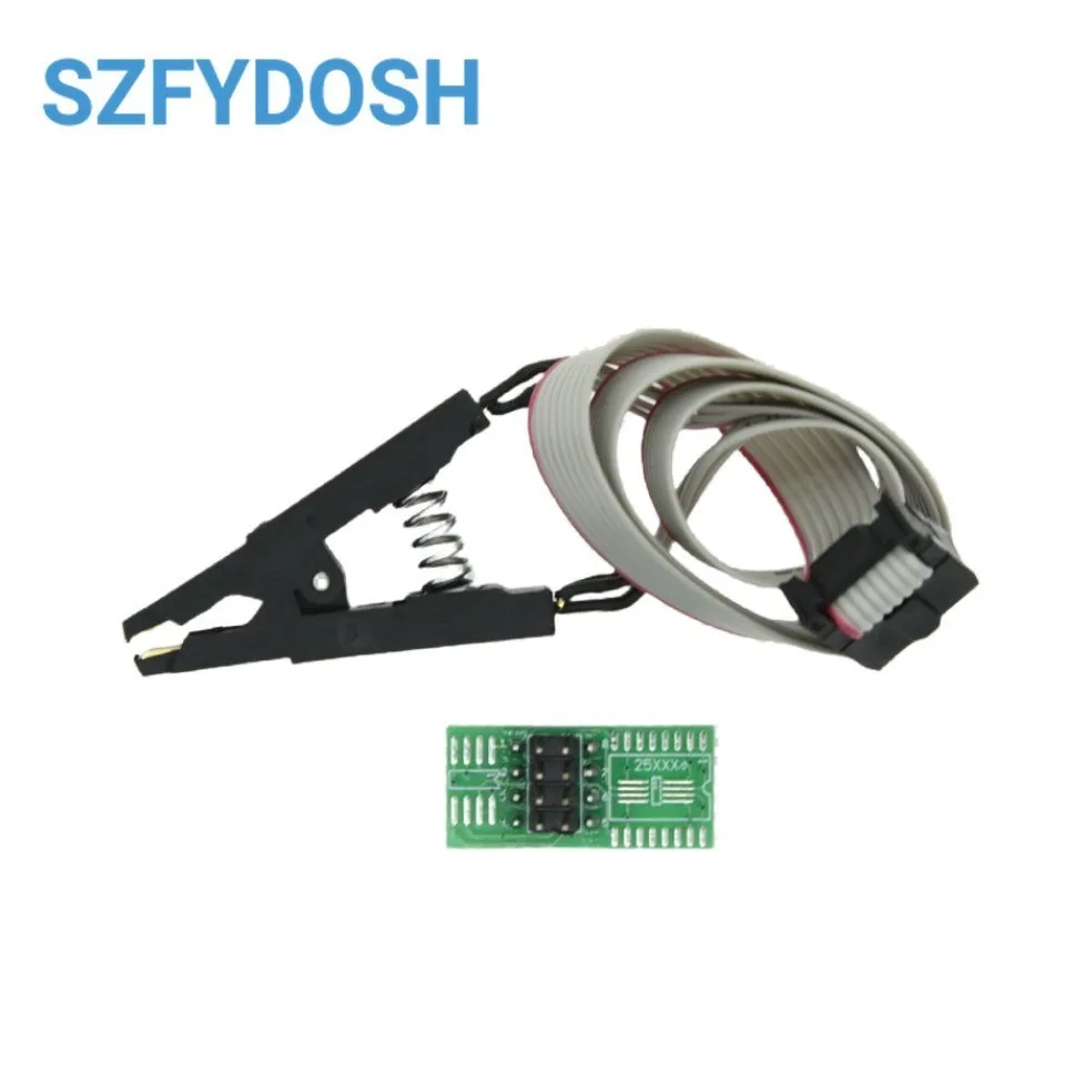 CH341A 24 25 Series EEPROM Flash BIOS USB Programmer Module + SOIC8 SOP8 Test Clip For EEPROM 93CXX / 25CXX / 24CXX