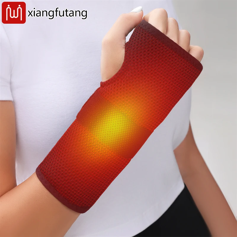 

Electric Heating Wrist Pad 3 Temperature & Vibration Adjustment Heated Hand Wristband Wrap Wrist Support Brace for Pain Relief