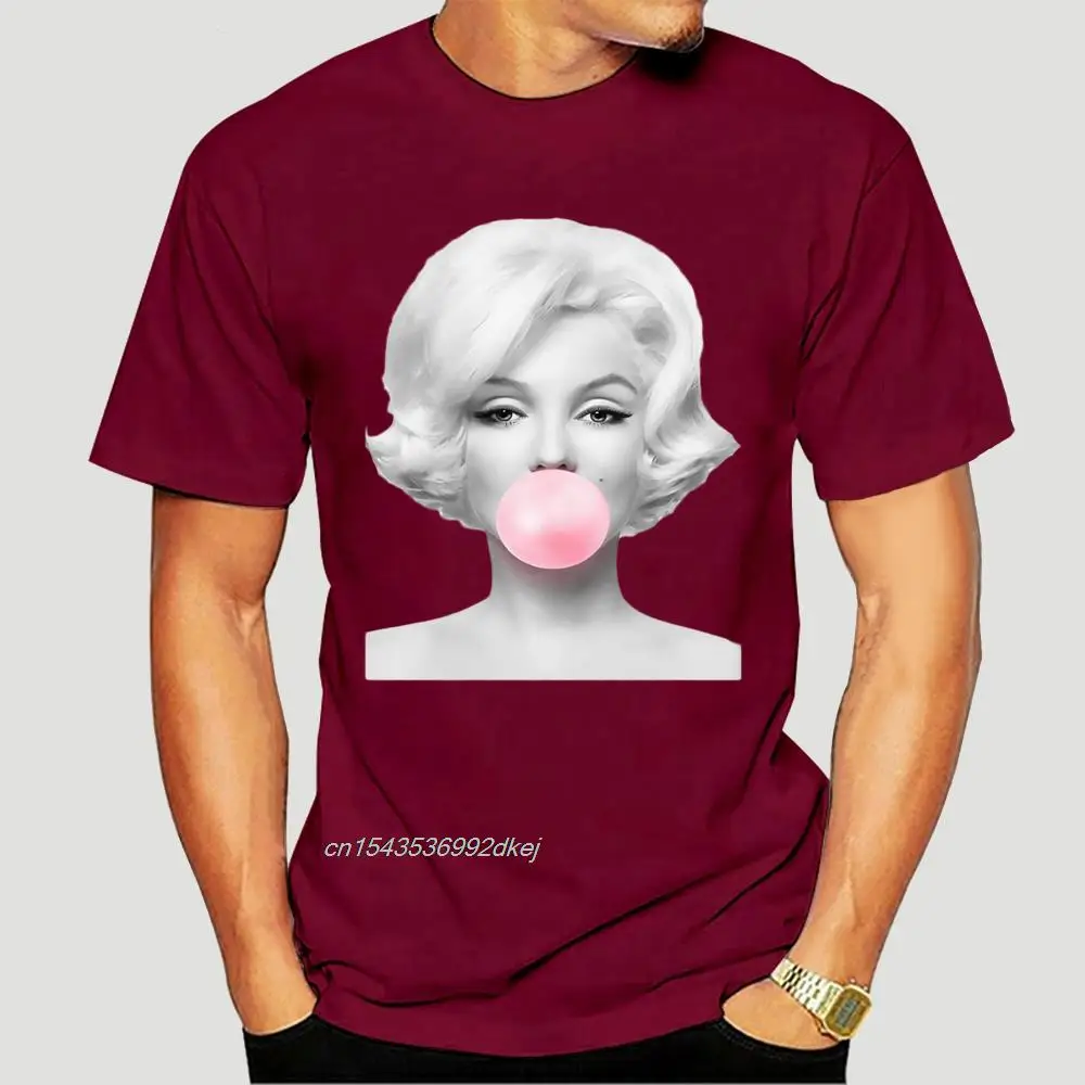 Marilyn Monroe Funny T Shirt  Chewing Gum Temptation Ullzang Graphic Printed Short Sleeve Harajuku Casual Gothic Sexy Tops 0016A