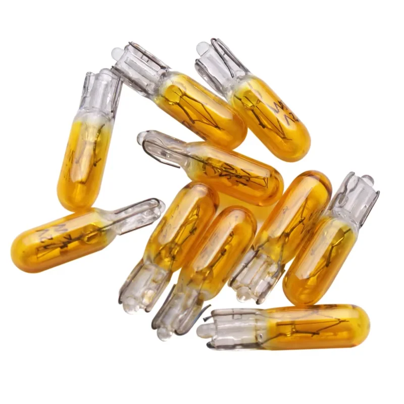 10pcs Blue/red/amber/yellow T5 12v 1.2w Car Halogen Lamp Instrument Lights Dashboard Bulb Auto Interior Light Car Styling 1piece image 4