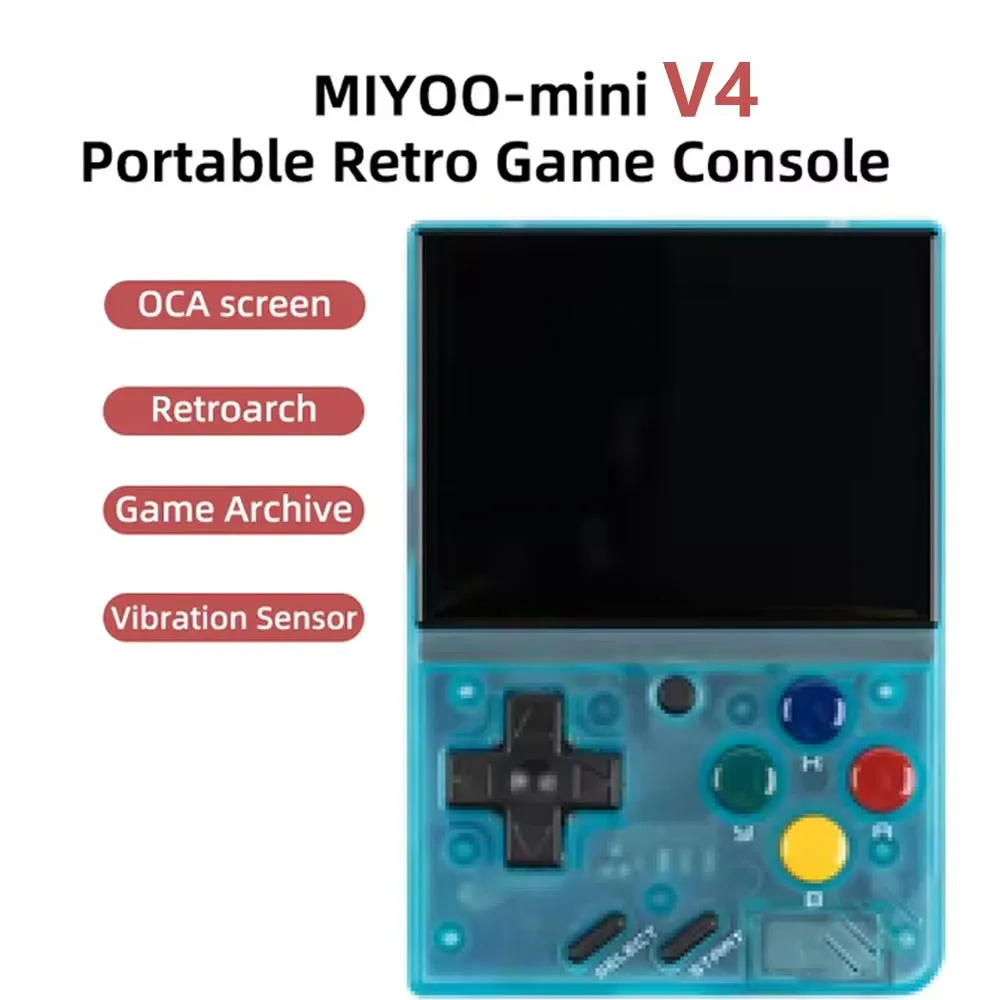 MIYOO MINI V4 Retro Video Game Console Portable Console Retro Arch Linux System Pocket Handheld Game Player Gift 