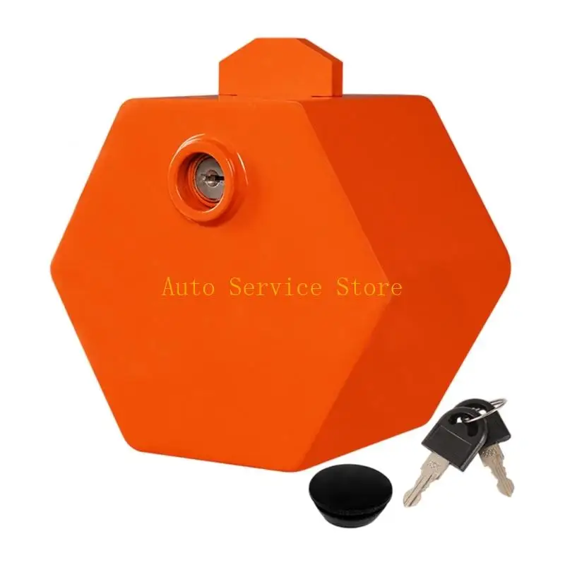 462A Sturdy Powder Coated Trailer Hitch Lock Trailer Hitch Security Lock Suitable for 2 5/16 Inch & 2 Inch Couplers