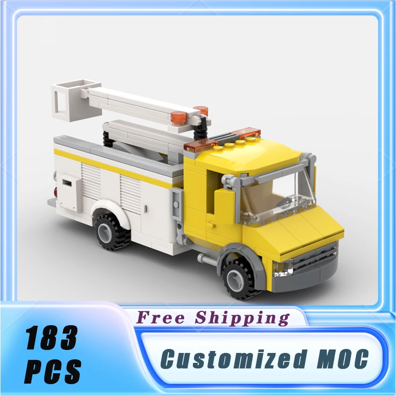 Classical City MOC Engineering Construction Vehicles Building Blocks Model Bricks Assemble Display Children\'s Toys Gifts