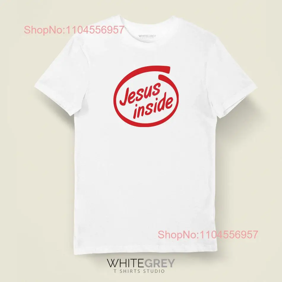 

Jesus T Shirt Fanny Fake Logo Women's Men's long or short sleeves