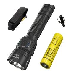 ハイパワーLED懐中電灯,Nitecore-MH25 pro,トーチ,40,3300lm,21700, 5300mAhバッテリー,ハイキングや自己防衛用