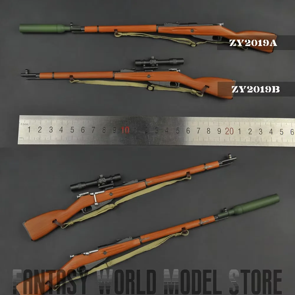 ZYTOYS ZY2019 1/6 Scale M1891 Mosin Nagant Plastic Weapon Model Soviet Red Army Accessories Fit 12'' Action Figure Body Doll