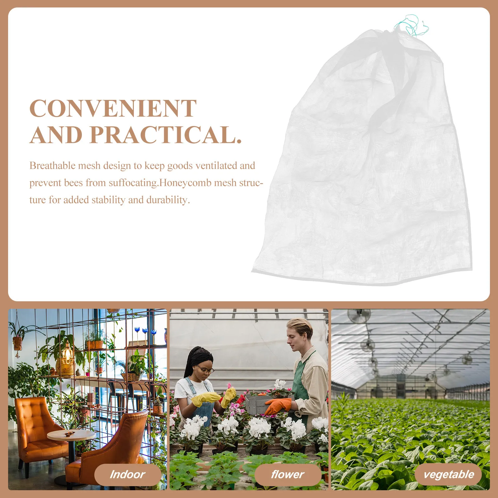 2Pcs Beehive Mesh Transport Bag Heavy Duty Hdpe Breathable Ventilated Drawstring Closure for Large Bee Boxes Beekeeping Supplies