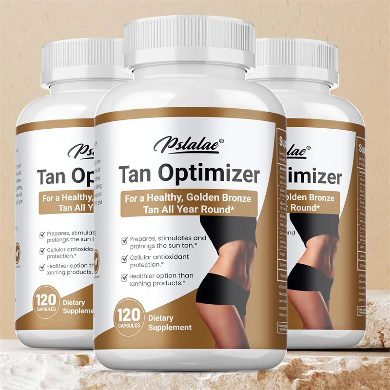 

Tan Optimizer - Contains Vitamin A To Promote Skin Health and Immune Support, Natural Tan, Antioxidant, Maintain Skin Vitality