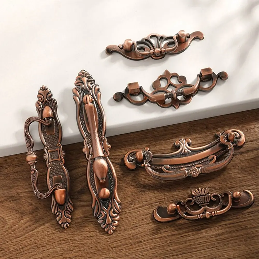 Zinc Alloy High Quality Vintage Retro Old-fashioned Striped Furniture Handle Cabinet Handle Drawer Handle for Kitchen Cupboard