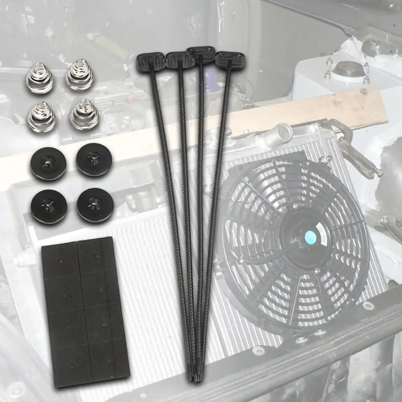 

Professional Fan Mounting Kit Portable Automotive Accessories Vehicle Parts for Electric Cooling Fan and Transmission Cooler
